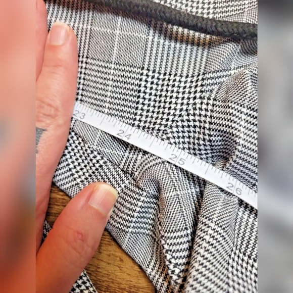 Shein houndstooth plaid drawstring pants - Picture 10 of 11